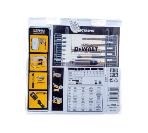 Набор бит, насадок и сверл FLEXTORQ 32 предмета DEWALT DT70741T-QZ