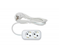 Бытовой удлинитель Rucelf 2 гнезда, ПВС 3х1 арт. RU-02-310-02ZG 00-00005458