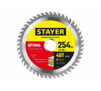 Диск пильный по дереву STAYER Optima 254x32/30 мм, 40Т 3681-254-32-40_z01