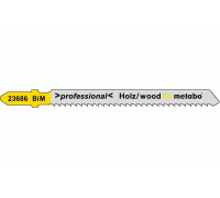 Пилки по дереву T101BRF (75х2.5 мм, BIM, 5 шт.) Metabo 623686000