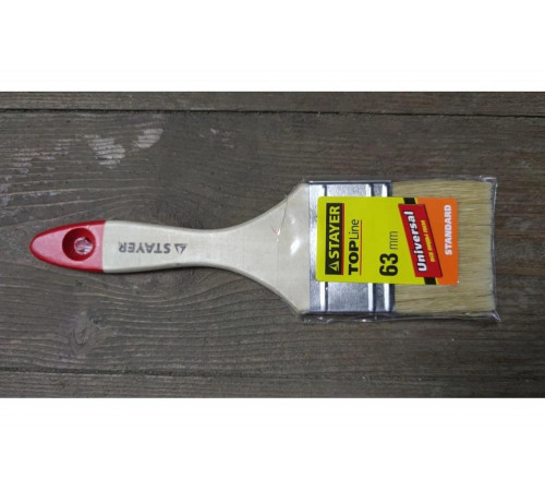 Плоская кисть STAYER UNIVERSAL-STANDART  0.04, 215мм, 63мм, 10мм, Арт. 0101-063