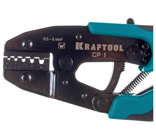 Пресс-клещи KRAFTOOL CP-1 для втулочных наконечников, 0.5 - 6 мм2, 45461-1
