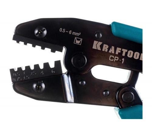 Пресс-клещи KRAFTOOL CP-1 для втулочных наконечников, 0.5 - 6 мм2, 45461-1