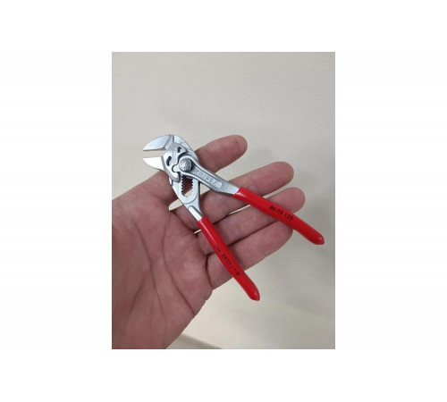 Переставные клещи-ключ Knipex 125 мм, 23 мм (7/8"), хром, 1К ручки, KN-8603125SB Переставные клещи-ключ Knipex 125 мм, 23 мм (7/8"), хром, 1К ручки, KN-8603125SB