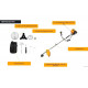 Триммер бензиновый DEKO DKTR52 PRO SET 1, леска/нож/диск 063-4502