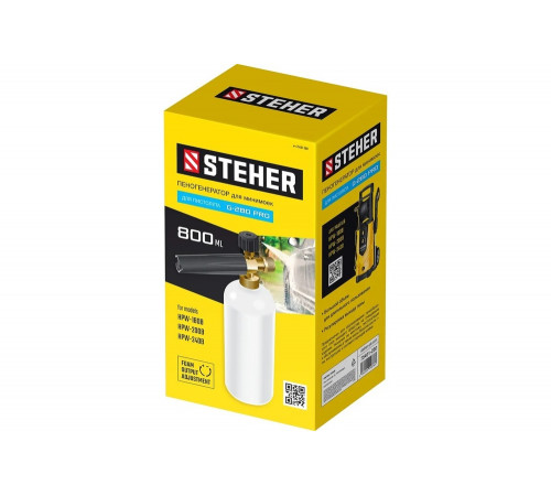 Пеногенератор для минимоек для пистолета G-280 PRO STEHER 75401-280 Пеногенератор для минимоек для пистолета G-280 PRO STEHER 75401-280