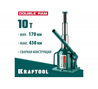 Гидравлический бутылочный телескопический домкрат KRAFTOOL 10 т, 170-430 мм 43463-10