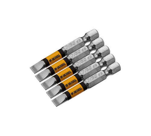 Набор бит SL 7/32", 50 мм, 5 шт Denzel 7711312 Набор бит SL 7/32", 50 мм, 5 шт Denzel 7711312