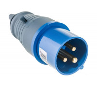 Электрическая кабельная вилка IEK 16А 2P+E 16А 220В IP44 013 ИЭК PSR01-016-3