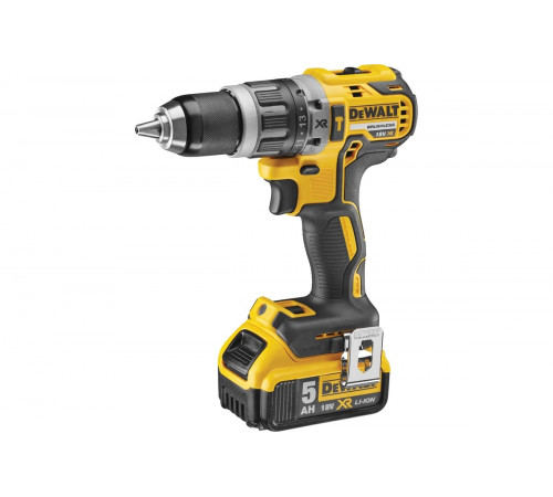 Набор аккумуляторный Dewalt DCK422P3, 18 В: дрель-шуруповерт DCD796 + шуруповерт DCF887 + УШМ DCG405 + перфоратор DCH273, с 3 АКБ 5 Ач и ЗУ, в 2 кейсах DCK422P3-QW