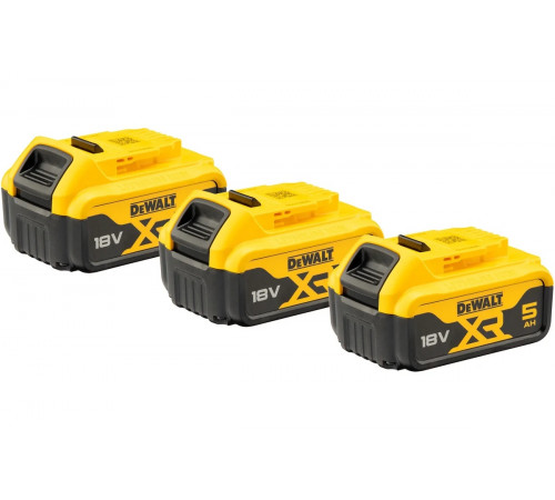 Набор аккумуляторный Dewalt DCK422P3, 18 В: дрель-шуруповерт DCD796 + шуруповерт DCF887 + УШМ DCG405 + перфоратор DCH273, с 3 АКБ 5 Ач и ЗУ, в 2 кейсах DCK422P3-QW