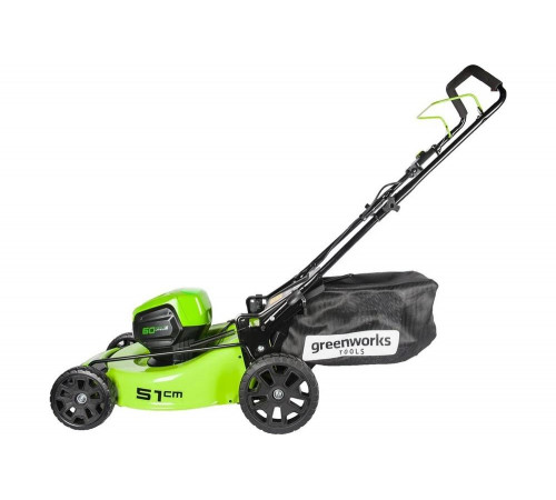 Аккумуляторная газонокосилка GREENWORKS GD60LM51HPK4 (2502707UB)