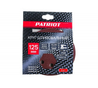 Круг шлифовальный на липучке (5 шт; 125 мм; Р120) PATRIOT 820010104