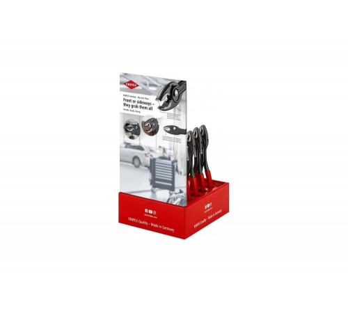 Укомплектованный дисплей KNIPEX, TwinGrip плоскогубцы захватные 10 шт KN-001801V41