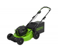 Самоходная бесщеточная аккумуляторная газонокосилка GreenWorks GC82LM51SP2K2 82 В, 5 А*ч 2515907UB