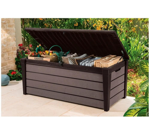 Сундук KETER BRUSHWOOD STORAGE BOX 455 L коричневый 230408 Сундук KETER BRUSHWOOD STORAGE BOX 455 L коричневый 230408
