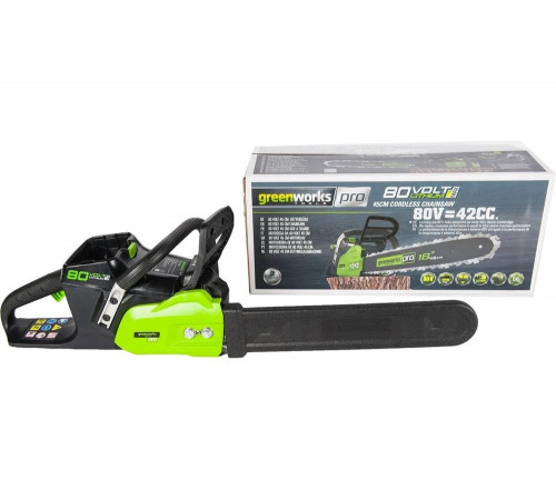 Аккумуляторная бесщеточная цепная пила Greenworks GD80CS50 2000507 Аккумуляторная бесщеточная цепная пила Greenworks GD80CS50 2000507