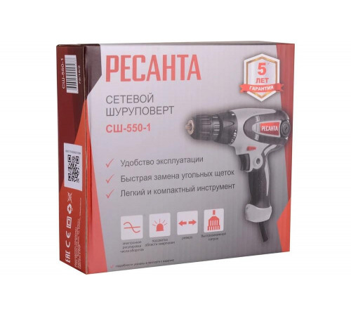 Сетевой шуруповерт Ресанта СШ-550-1 Сетевой шуруповерт Ресанта СШ-550-1