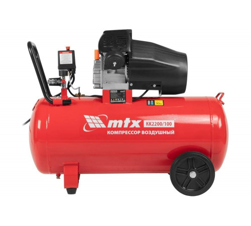 Воздушный компрессор MTX кк-2200/100, 2,2 квт, 350 л/мин, 100 л, прямой привод, масляный 58033 Воздушный компрессор MTX кк-2200/100, 2,2 квт, 350 л/мин, 100 л, прямой привод, масляный 58033