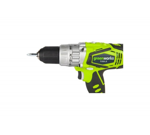 Ударная аккумуляторная дрель-шуруповерт GreenWorks 3802407