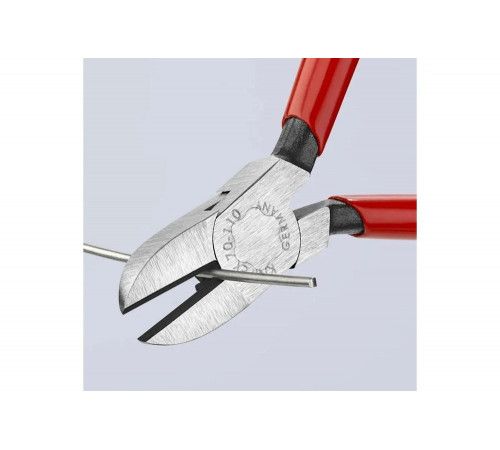 Бокорезы Knipex 110 мм, фосфатированные, обливные ручки, штрихкод на ручках KN-7001110EAN Бокорезы Knipex 110 мм, фосфатированные, обливные ручки, штрихкод на ручках KN-7001110EAN
