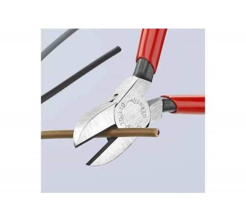 Бокорезы Knipex 110 мм, фосфатированные, обливные ручки, штрихкод на ручках KN-7001110EAN Бокорезы Knipex 110 мм, фосфатированные, обливные ручки, штрихкод на ручках KN-7001110EAN