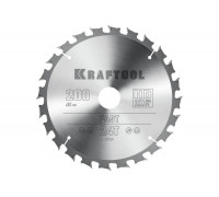 Диск пильный по дереву KRAFTOOL Fast 200x30 мм, 24Т 36950-200-30
