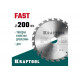 Диск пильный по дереву KRAFTOOL Fast 200x30 мм, 24Т 36950-200-30