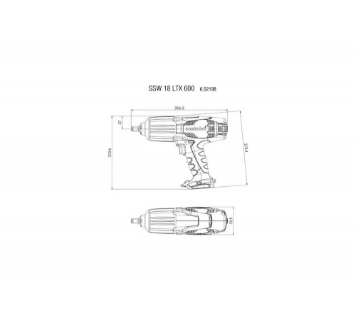 Аккумуляторный ударный гайковерт Metabo SSW 18 LTX 600 602198890 Аккумуляторный ударный гайковерт Metabo SSW 18 LTX 600 602198890