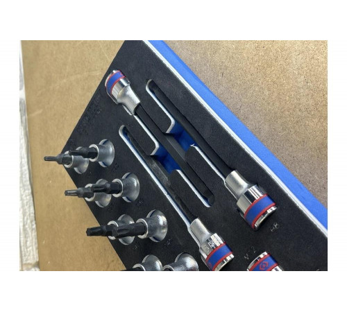 Набор насадок Hex, Torx и Spline, ложемент, 17 предметов KING TONY 9-4147PRV