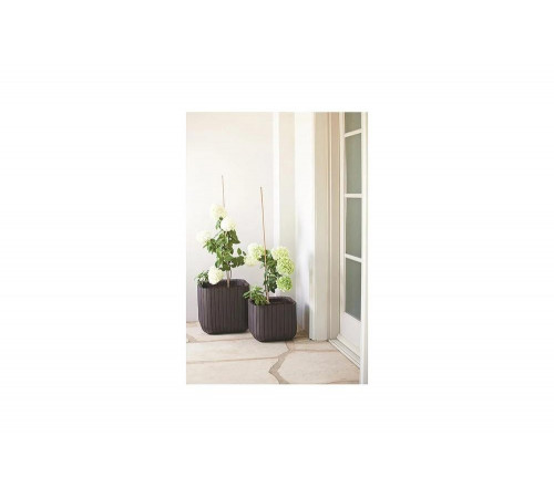 Кашпо Keter CUBE PLANTER M, 22 л, коричневый 230226