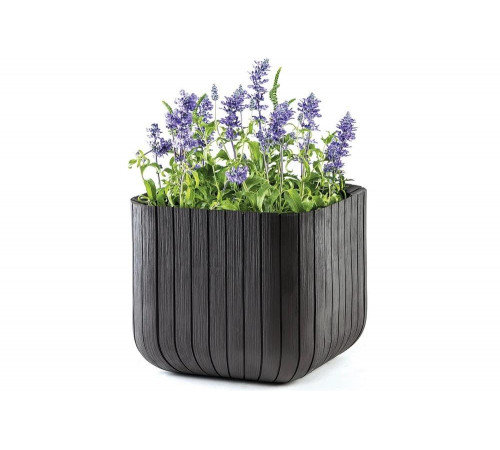 Кашпо Keter CUBE PLANTER M, 22 л, коричневый 230226