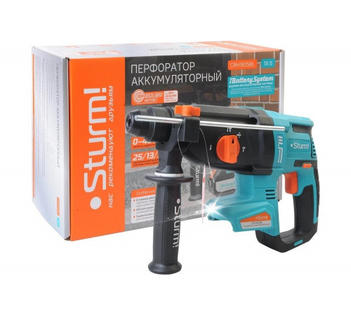 Аккумуляторный перфоратор Sturm 1BatterySystem CRH1825BL Аккумуляторный перфоратор Sturm 1BatterySystem CRH1825BL