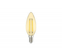 Лампа IEK серия 360, LED, C35, свеча, золото, 5вт, 230В, 2700К, E14 LLF-C35-5-230-30-E14-CLG