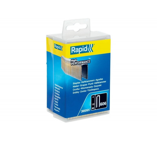 RAPID тип 55 (C / 14 / 606), 18 мм, 3600 шт., скобы узкие, супертвердые, закаленные 40303094 RAPID тип 55 (C / 14 / 606), 18 мм, 3600 шт., скобы узкие, супертвердые, закаленные 40303094