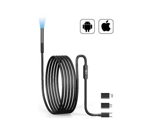 Видеоэндоскоп iCarTool USB, для смартфона/планшета 2Мп (1920x1080), зонд 7.9мм, длина 1м IC-V801 Видеоэндоскоп iCarTool USB, для смартфона/планшета 2Мп (1920x1080), зонд 7.9мм, длина 1м IC-V801
