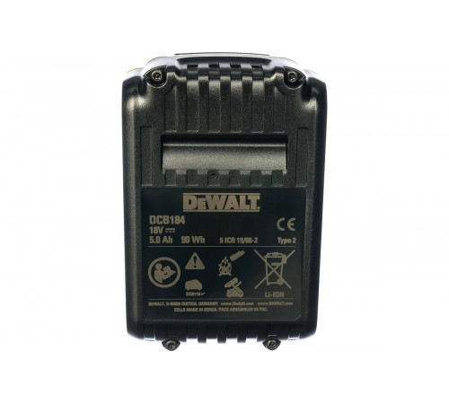 Аккумулятор (18 В; 5.0 А*ч; Li-Ion) DEWALT DCB 184