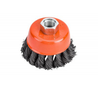 Щетка чашечная, витая стальная проволока (65 мм; М14х2 мм) Sturm 5240201