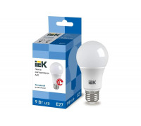 Лампа IEK LED, A60, 9вт, 230В, 6500К, E27 LLE-A60-9-230-65-E27