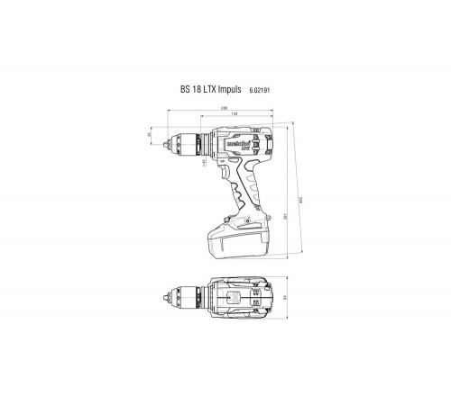 Дрель аккумуляторная METABO BS 18 LTX Impuls (602191840) без акк и з.у Дрель аккумуляторная METABO BS 18 LTX Impuls (602191840) без акк и з.у