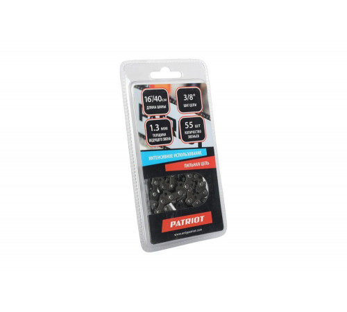 Цепь EXPERT 91VSE-55E 3/8", 1.3 мм, 55 звеньев (блистер) Patriot 862351355 Цепь EXPERT 91VSE-55E 3/8", 1.3 мм, 55 звеньев (блистер) Patriot 862351355