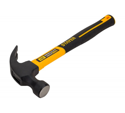 STAYER 450 г, молоток-гвоздодер с фиберглассовой рукояткой Hercules 2026-450_z02 Professional STAYER 450 г, молоток-гвоздодер с фиберглассовой рукояткой Hercules 2026-450_z02 Professional