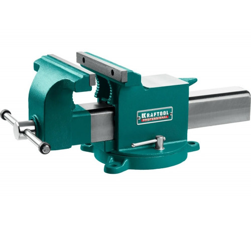 KRAFTOOL 200 мм, стальные слесарные тиски STEEL 32701-200 KRAFTOOL 200 мм, стальные слесарные тиски STEEL 32701-200