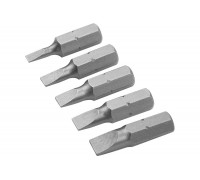 Набор вставок бит торцевых 1/4", Slotted, 3-6.5 мм, 25 мм, 5 предметов TOLSEN TT20285