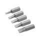 Набор вставок бит торцевых 1/4", Slotted, 3-6.5 мм, 25 мм, 5 предметов TOLSEN TT20285