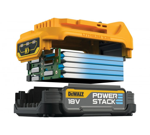 Аккумулятор Dewalt POWERSTACK, Li-Ion, 18 В, 1.7 Ач, 2 шт DCBP034E2