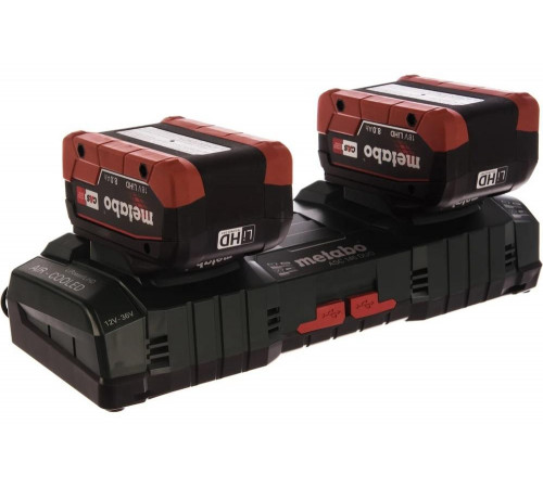 Набор Basic-Set (4 аккумулятора LiHD, 18 В, 8,0 Ач+2 зарядных устройства ASC Ultra+Metaloc) Metabo 685135000 Набор Basic-Set (4 аккумулятора LiHD, 18 В, 8,0 Ач+2 зарядных устройства ASC Ultra+Metaloc) Metabo 685135000