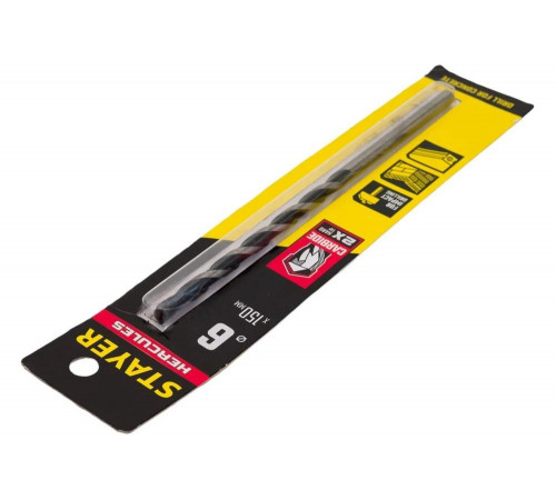 STAYER 6 x 150 мм, сверло по бетону HERCULES 2915-150-06_z01 PROFESSIONAL STAYER 6 x 150 мм, сверло по бетону HERCULES 2915-150-06_z01 PROFESSIONAL