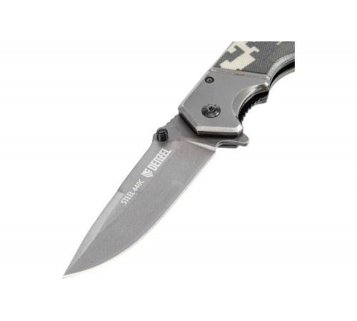 Складной многоцелевой нож Denzel системы liner-lock, с накладкой g10 на эргономичной рукоятке 79209