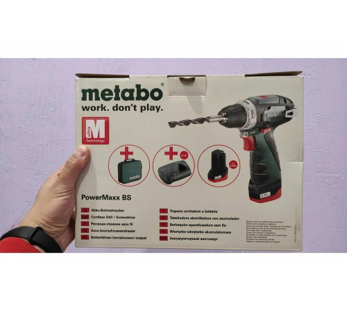 Дрель аккумуляторная METABO POWERMAXX BS x1 600079500 Дрель аккумуляторная METABO POWERMAXX BS x1 600079500